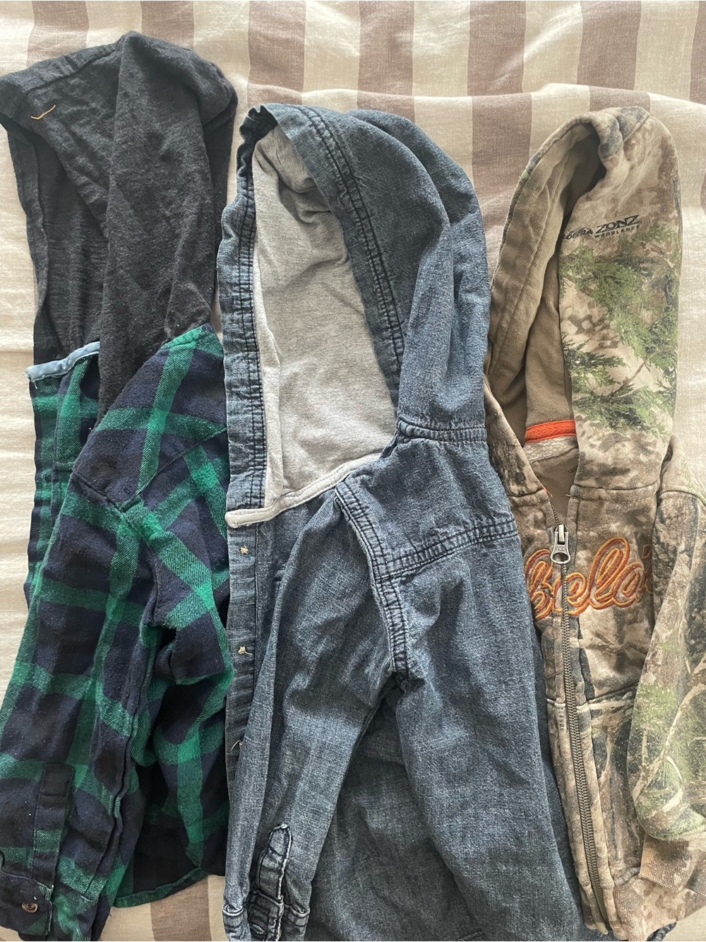BUNDLE - boys 3t/2t button up layering shirts and sweatshirt